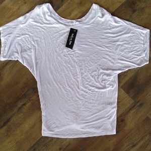 Free People White Short Sleeve Women's Top